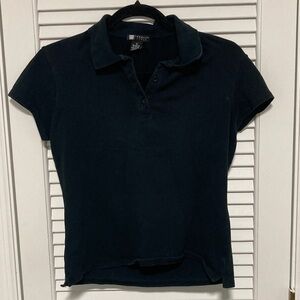 Carole Little Navy Button Down Shirt